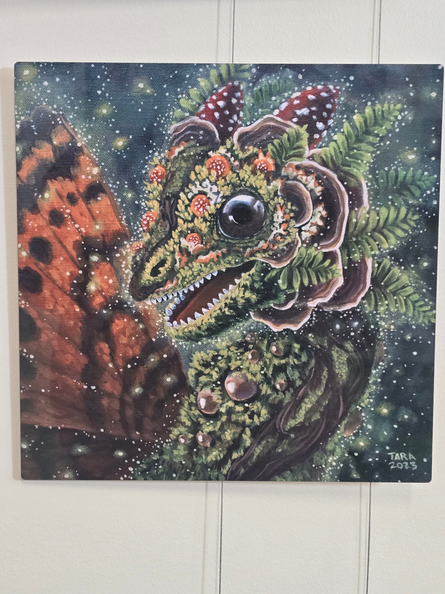 Mossy Dragon - Metal Print