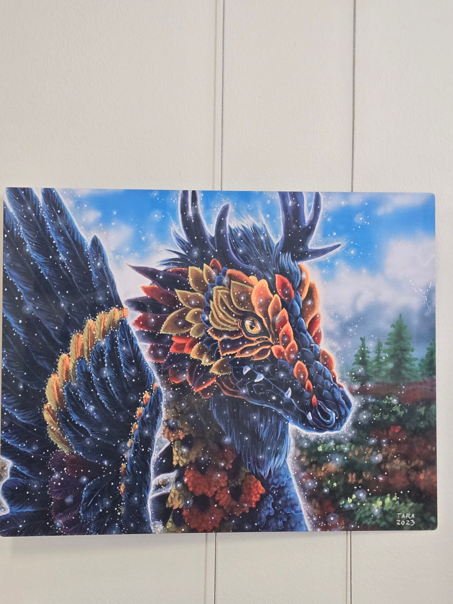 Tundra Dragon - Metal Print