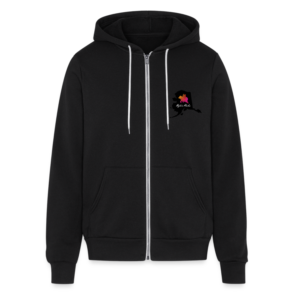Bella + Canvas Unisex Full Zip Hoodie MOOSICORN - black