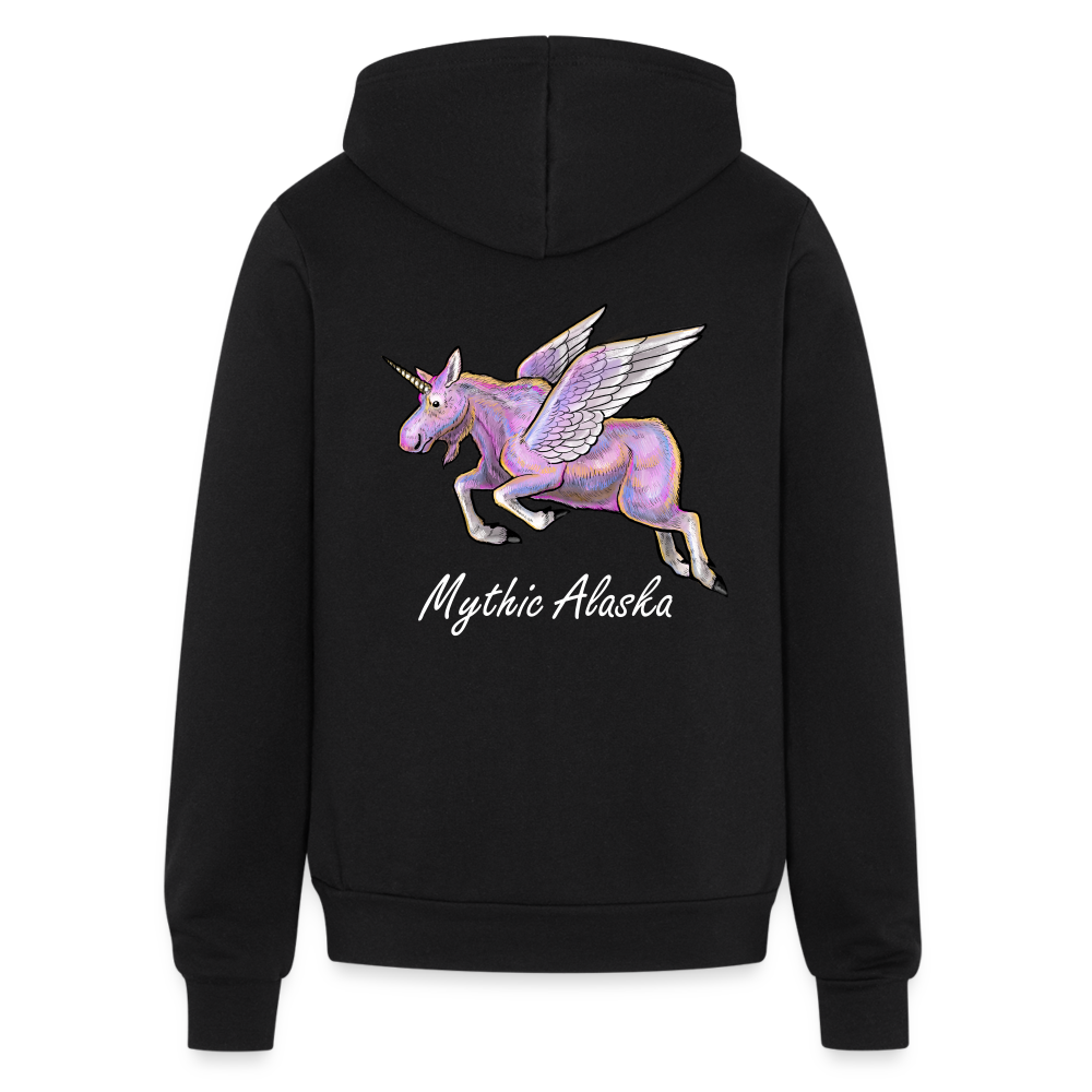 Bella + Canvas Unisex Full Zip Hoodie MOOSICORN - black