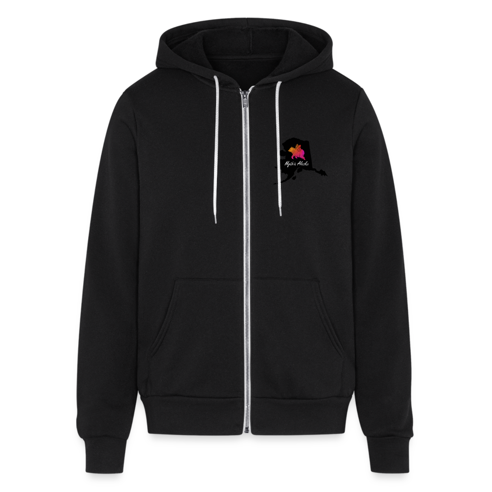Bella + Canvas Unisex Full Zip Hoodie DENALI DRAGON - black
