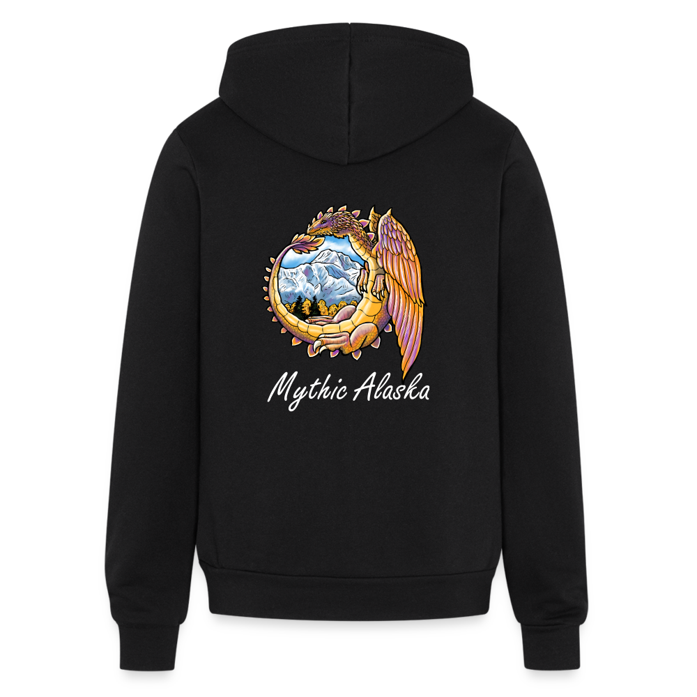 Bella + Canvas Unisex Full Zip Hoodie DENALI DRAGON - black