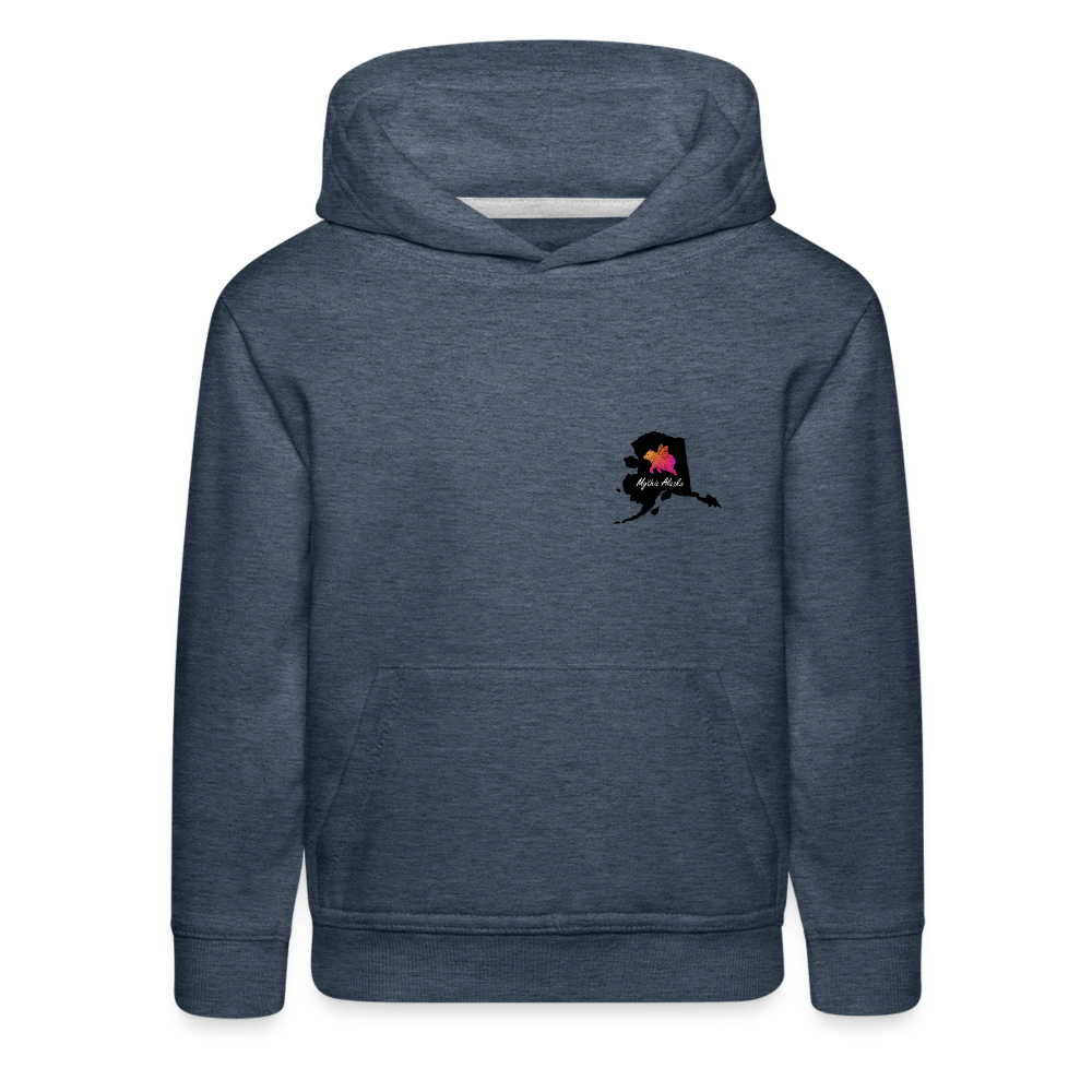 Kids‘ Premium Hoodie JACKABOU - heather denim