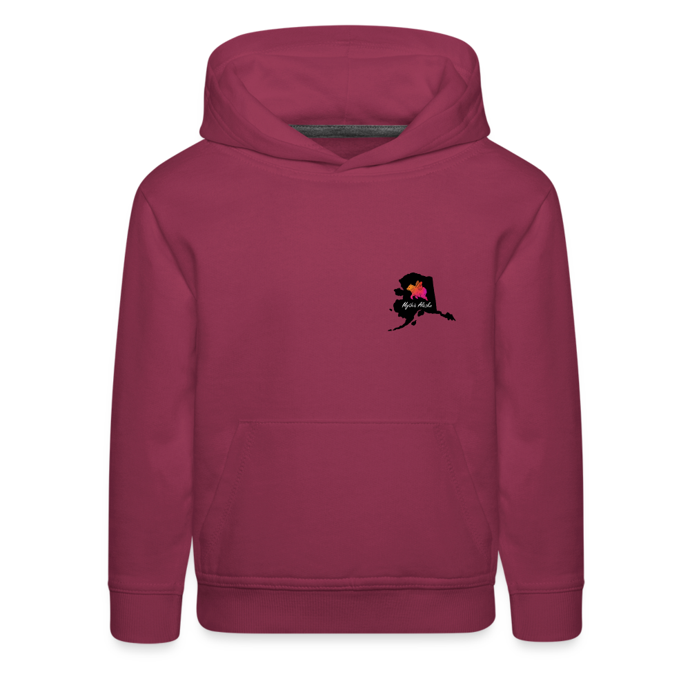 Kids‘ Premium Hoodie BUMBLEBEAR - burgundy