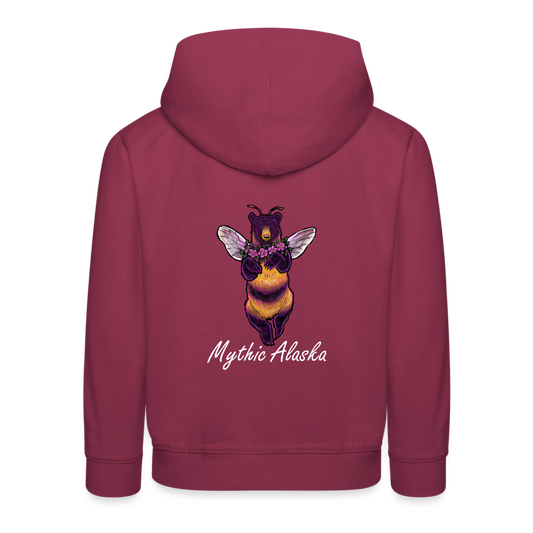 Kids‘ Premium Hoodie BUMBLEBEAR - burgundy