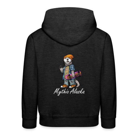 Kids‘ Premium Hoodie OLLIE OTTER - charcoal grey