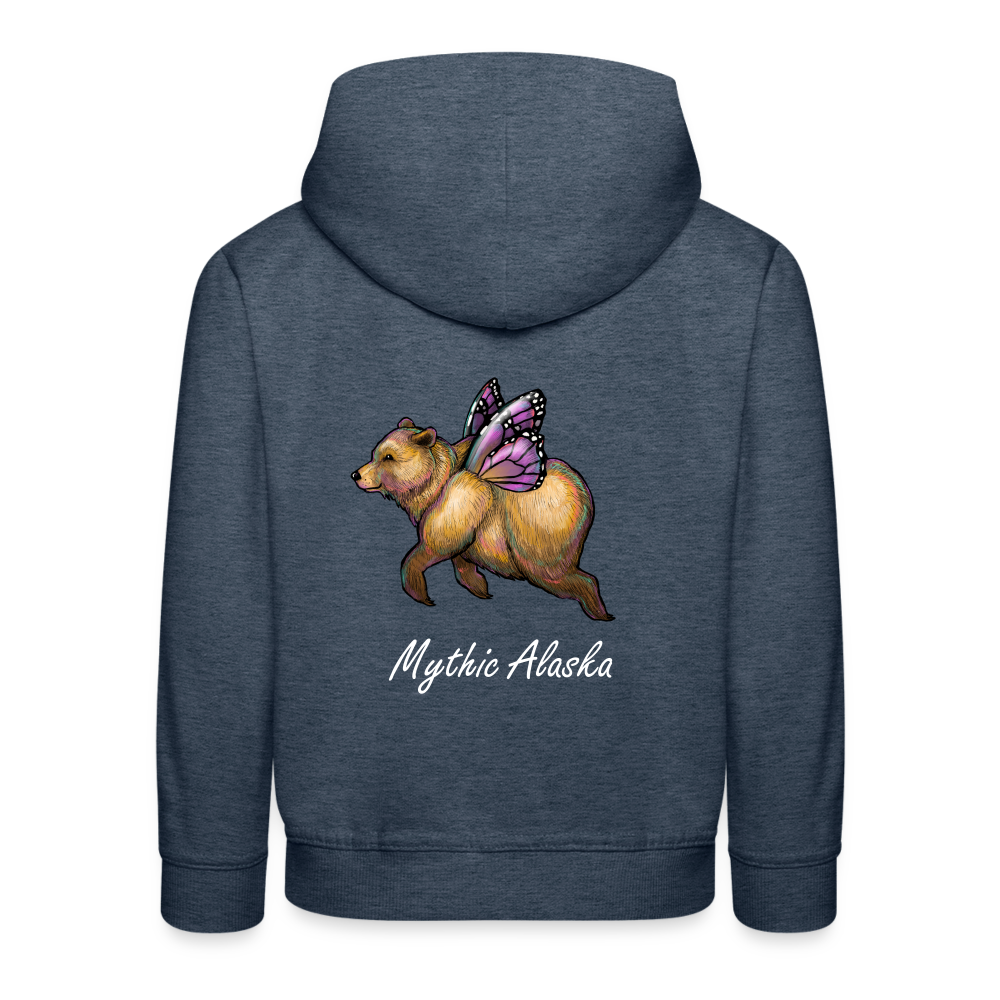 Kids‘ Premium Hoodie BUTTERBEAR - heather denim