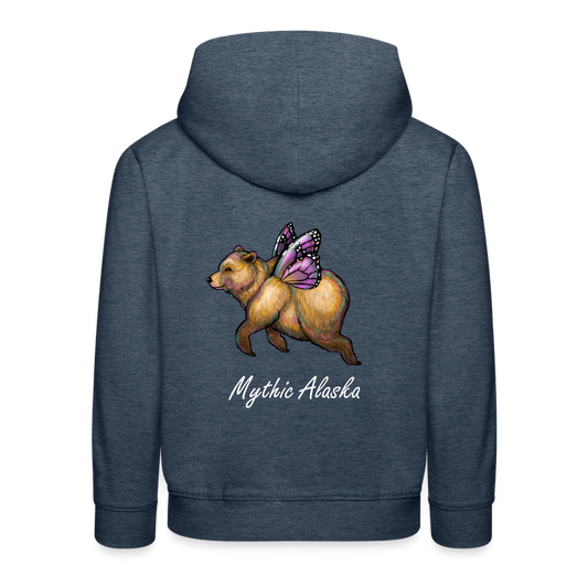 Kids‘ Premium Hoodie BUTTERBEAR - heather denim