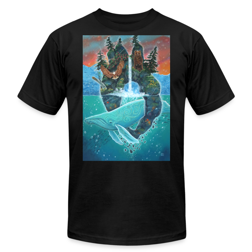 The Island - Unisex Jersey T-Shirt by Bella + Canvas - black