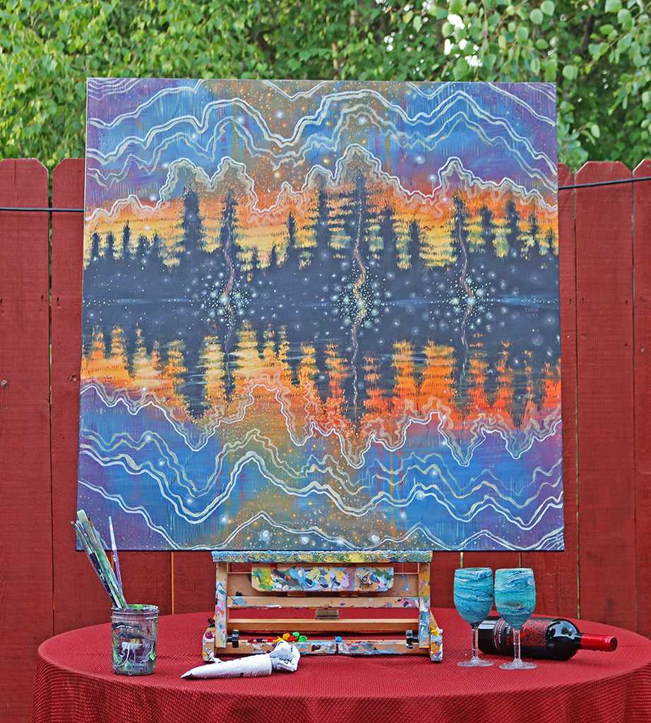 Above/Below - Acrylic on Canvas - 36" x 36"