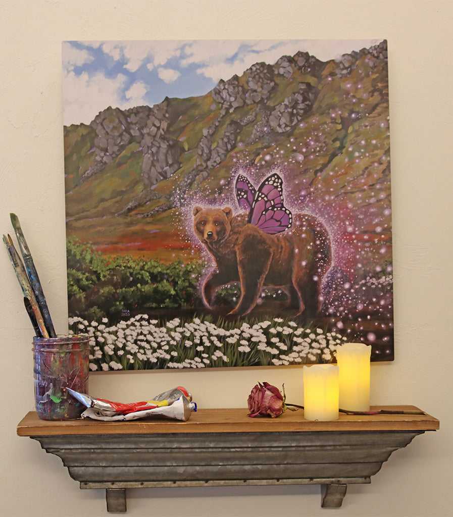 Butterbear - Metal Print