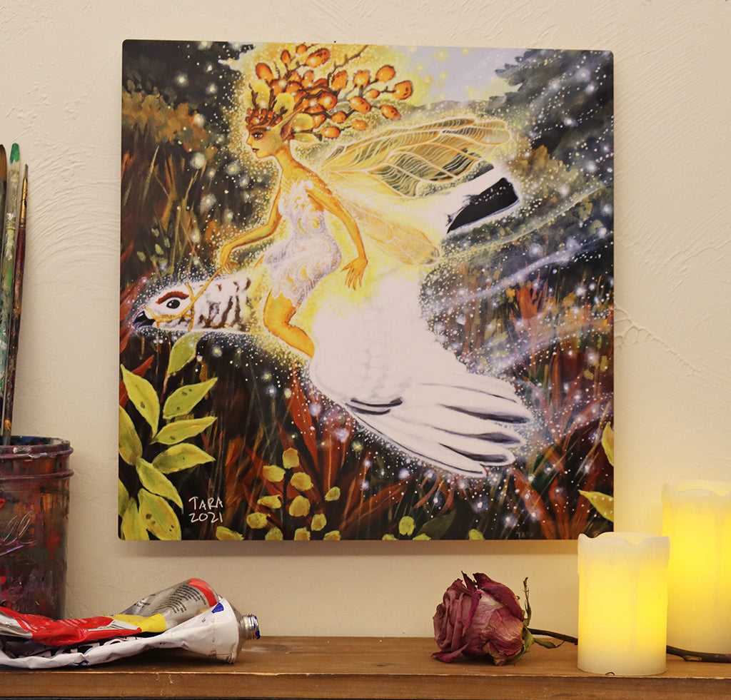 Birch Fairy - Metal Print