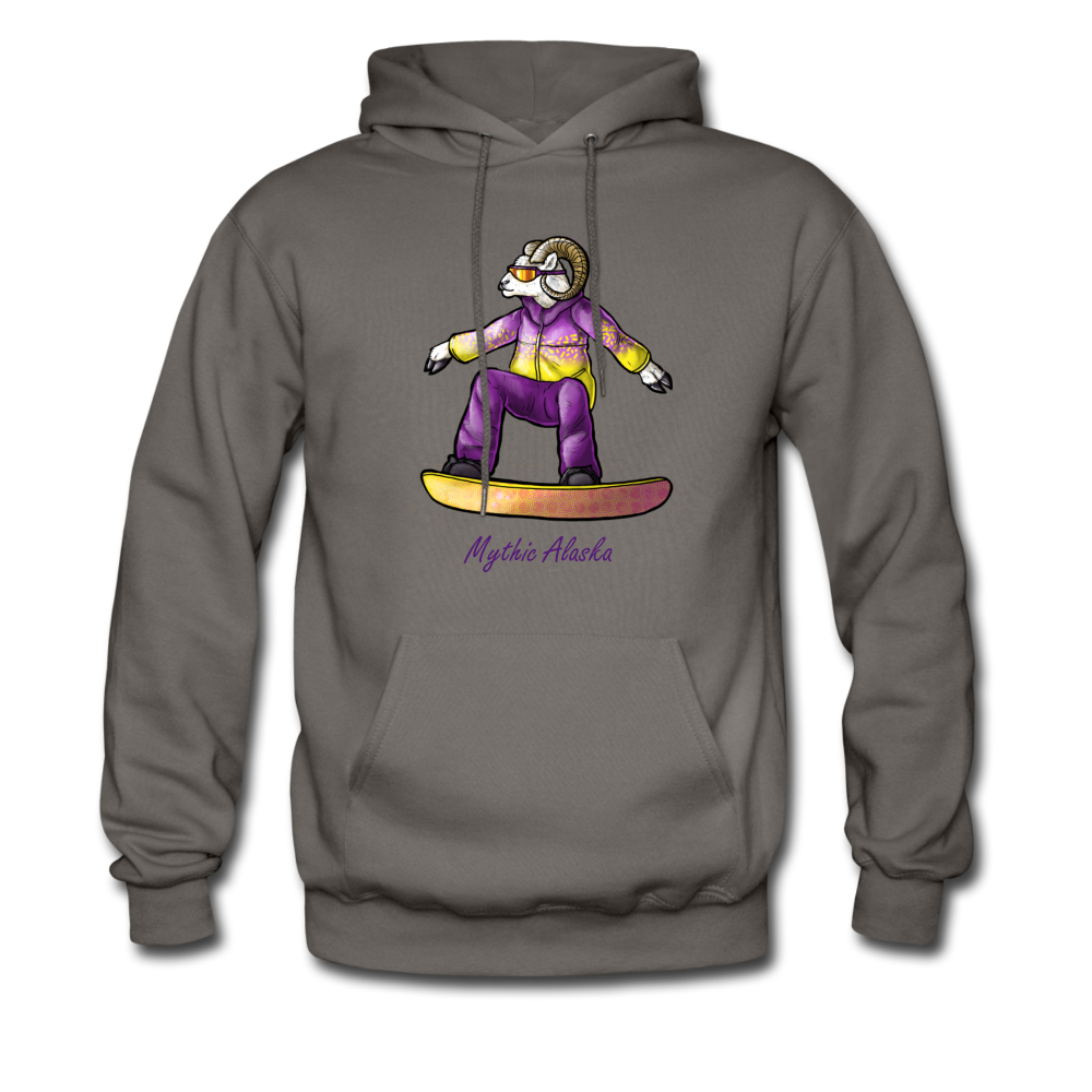 Steve D Sheep - Men's Hoodie - asphalt gray