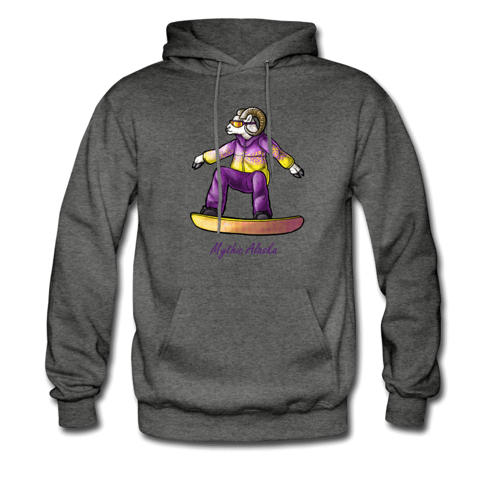 Steve D Sheep - Men's Hoodie - charcoal gray