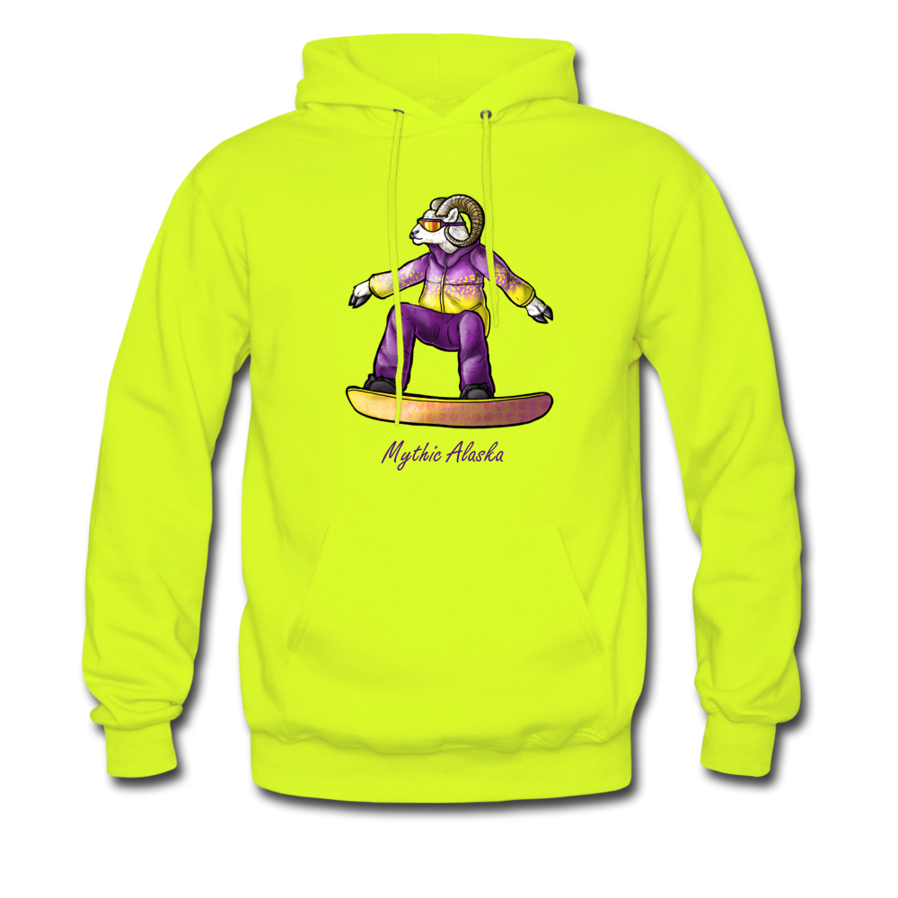 Steve D Sheep - Men's Hoodie - safety green
