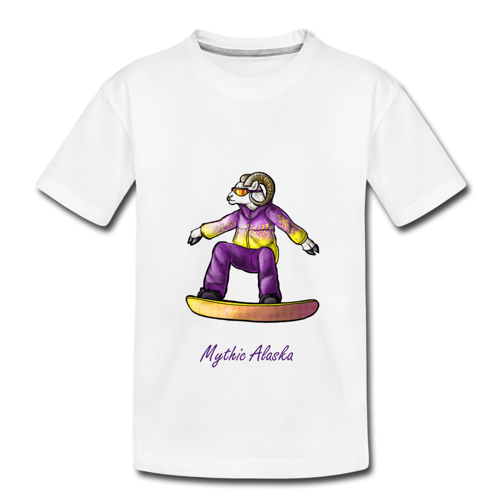 Steve D Sheep - Kids' Premium T-Shirt - white