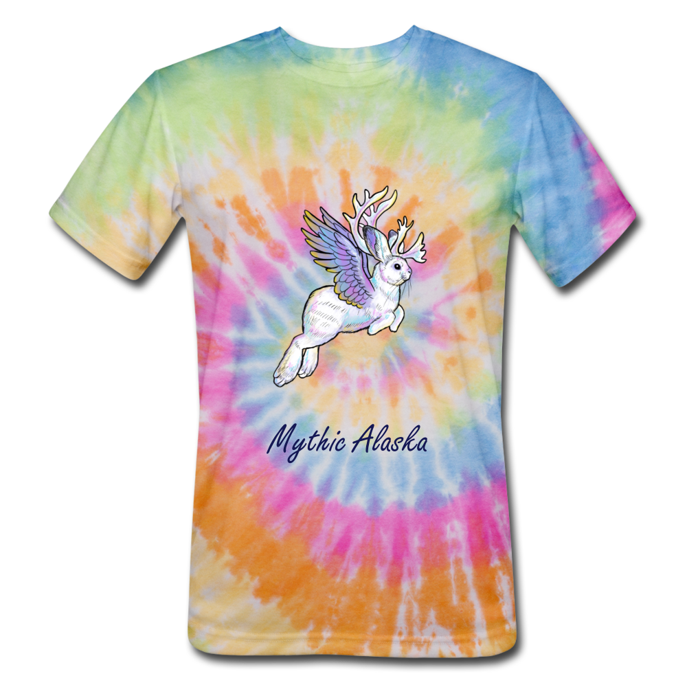Jackabou - Unisex Tie Dye T-Shirt - rainbow