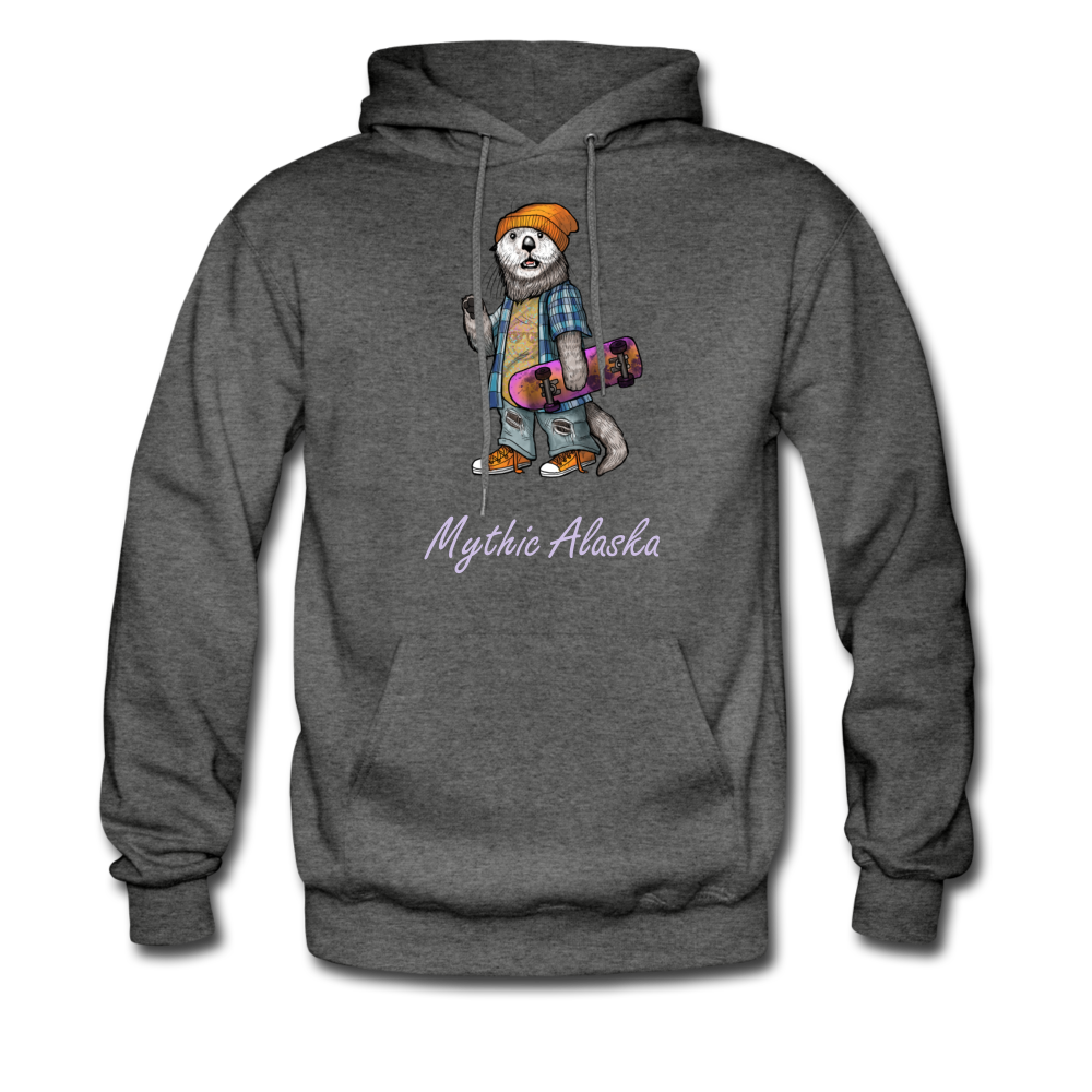 Ollie Otter - Men's Midnight Hoodie - charcoal gray