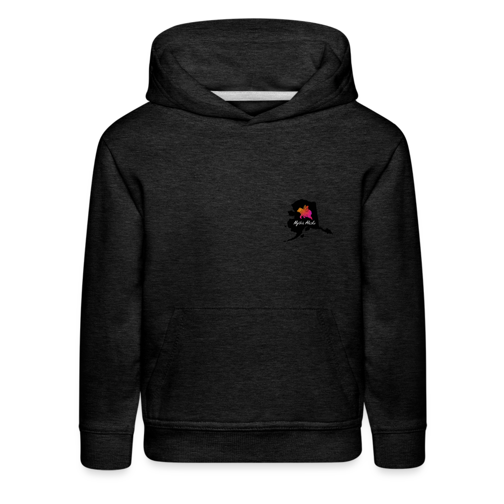 Kids‘ Premium Hoodie FLAT TOP DRAGON - charcoal grey