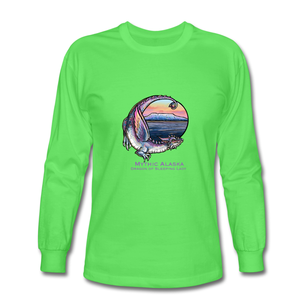 Sleeping Lady Dragon - Men's Long Sleeve T-Shirt - kiwi