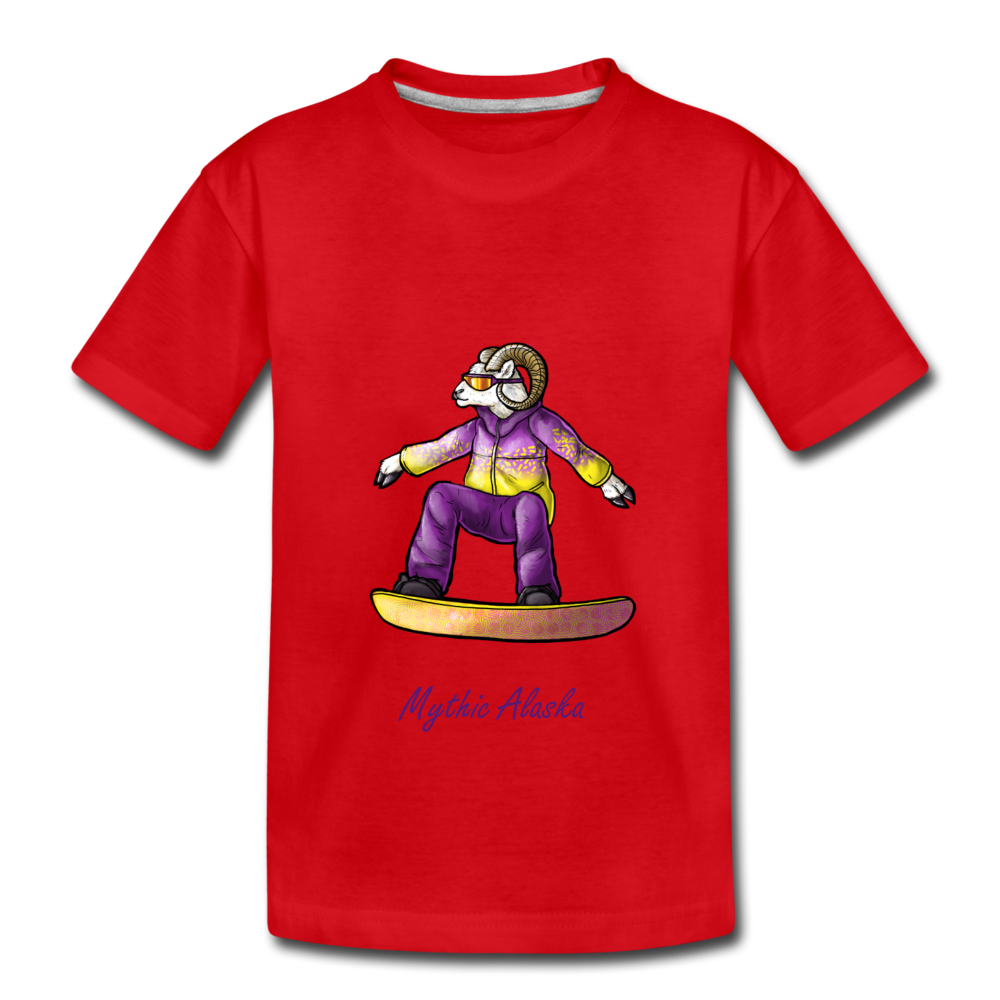 Steve D Sheep - Kids' Premium T-Shirt - red
