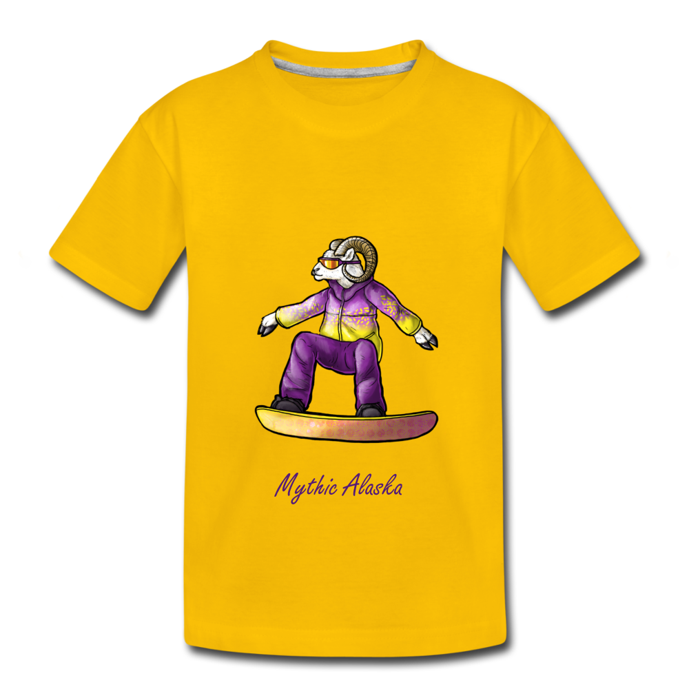 Steve D Sheep - Kids' Premium T-Shirt - sun yellow