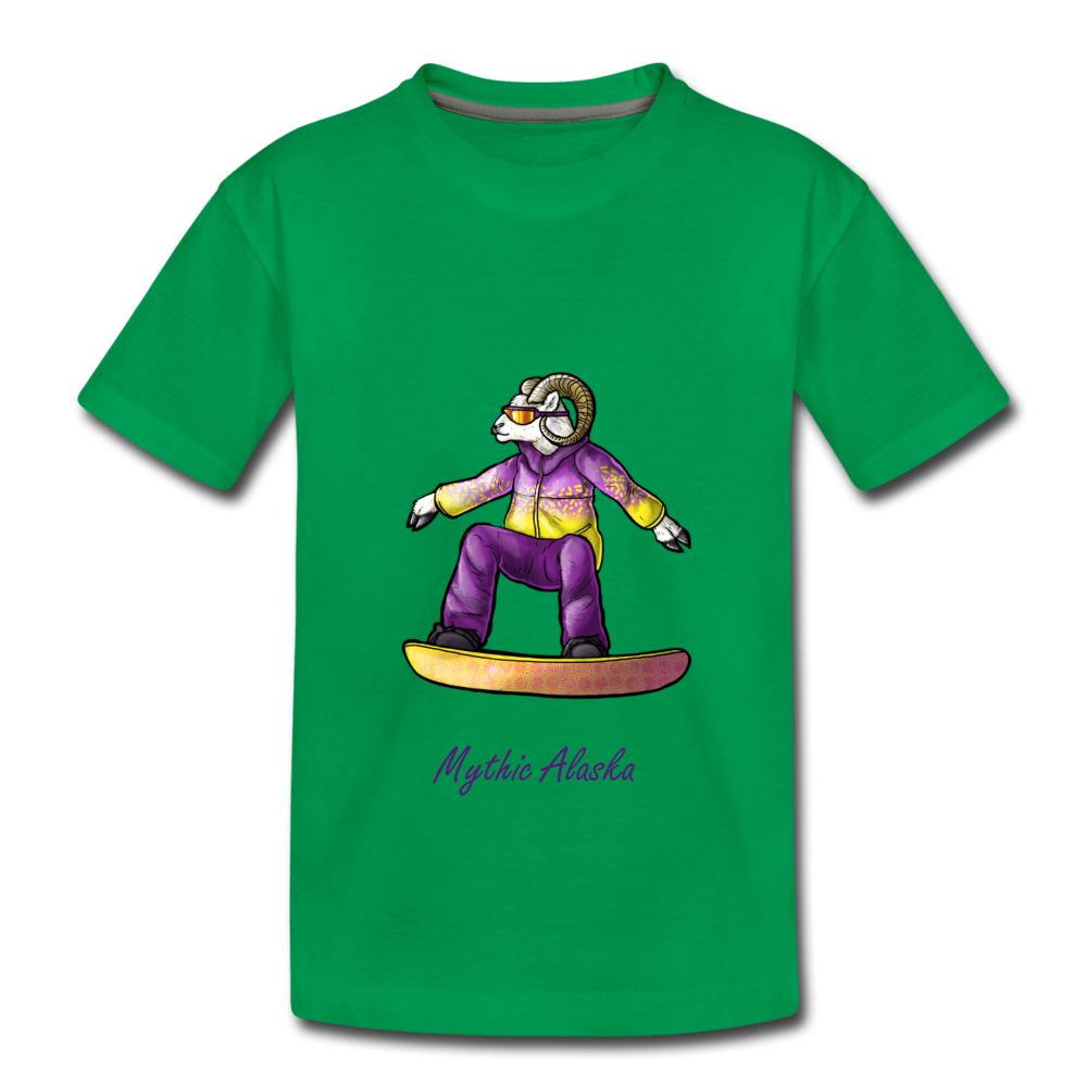 Steve D Sheep - Kids' Premium T-Shirt - kelly green