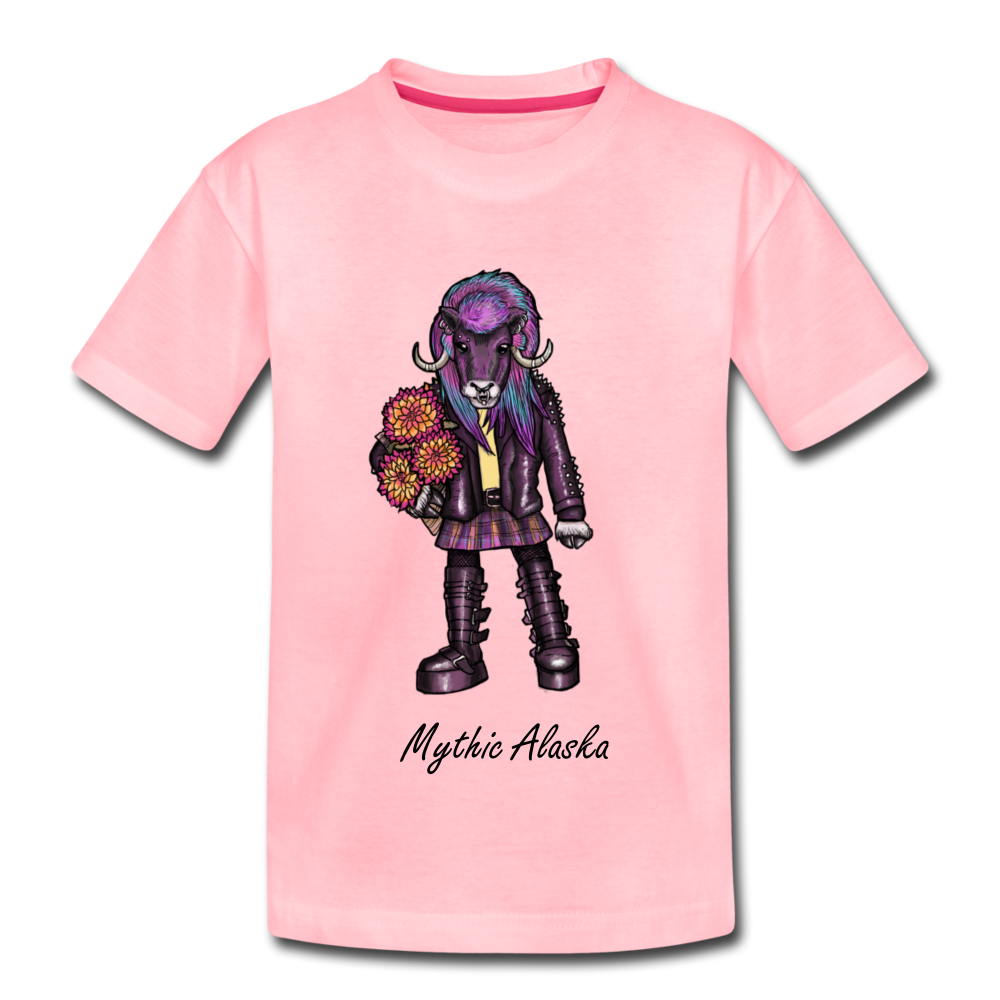 Mavis Muskox - Kids' Premium T-Shirt - pink