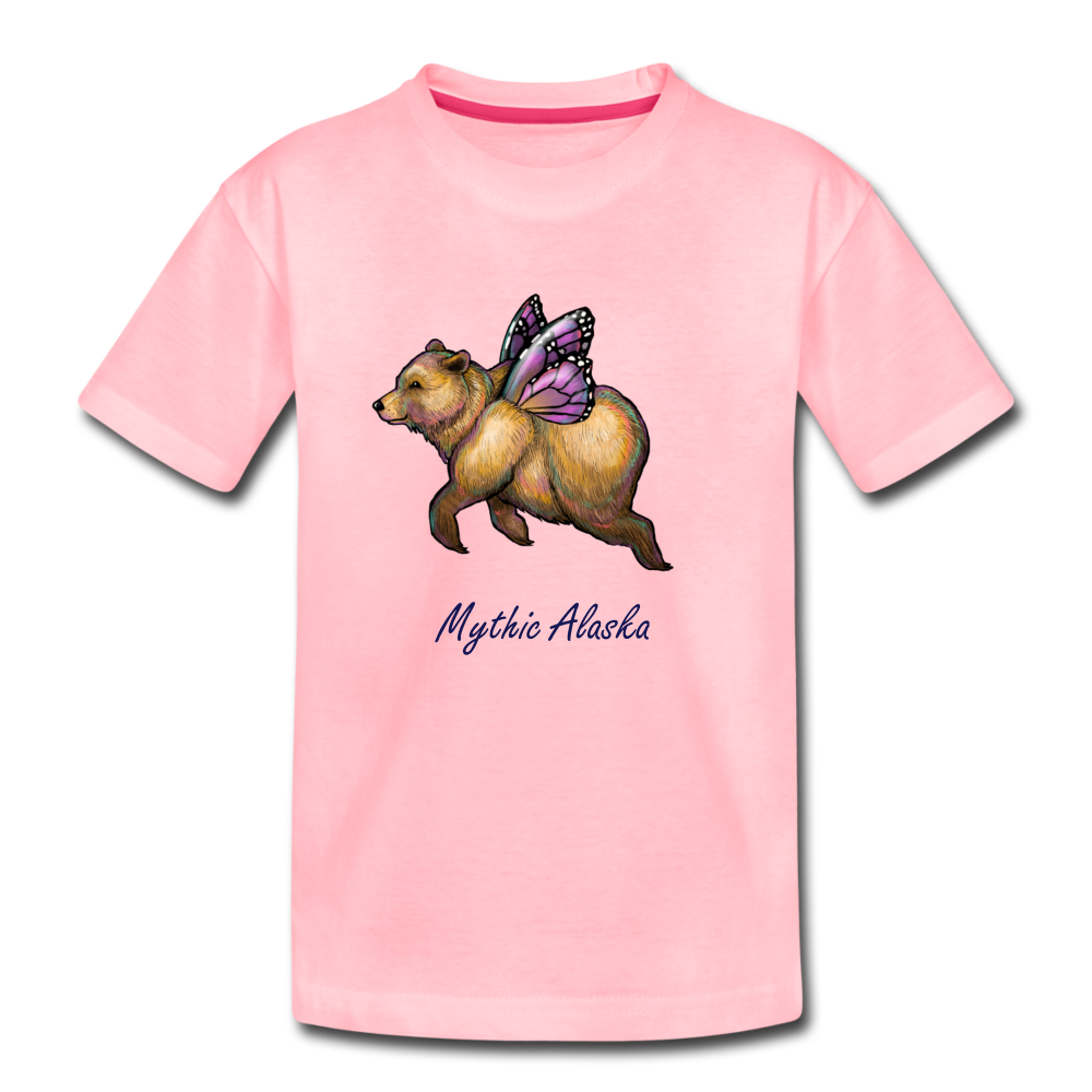 Butterbear - Kids' Premium T-Shirt - pink