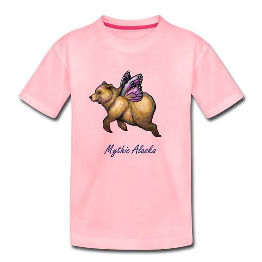Butterbear - Kids' Premium T-Shirt - pink