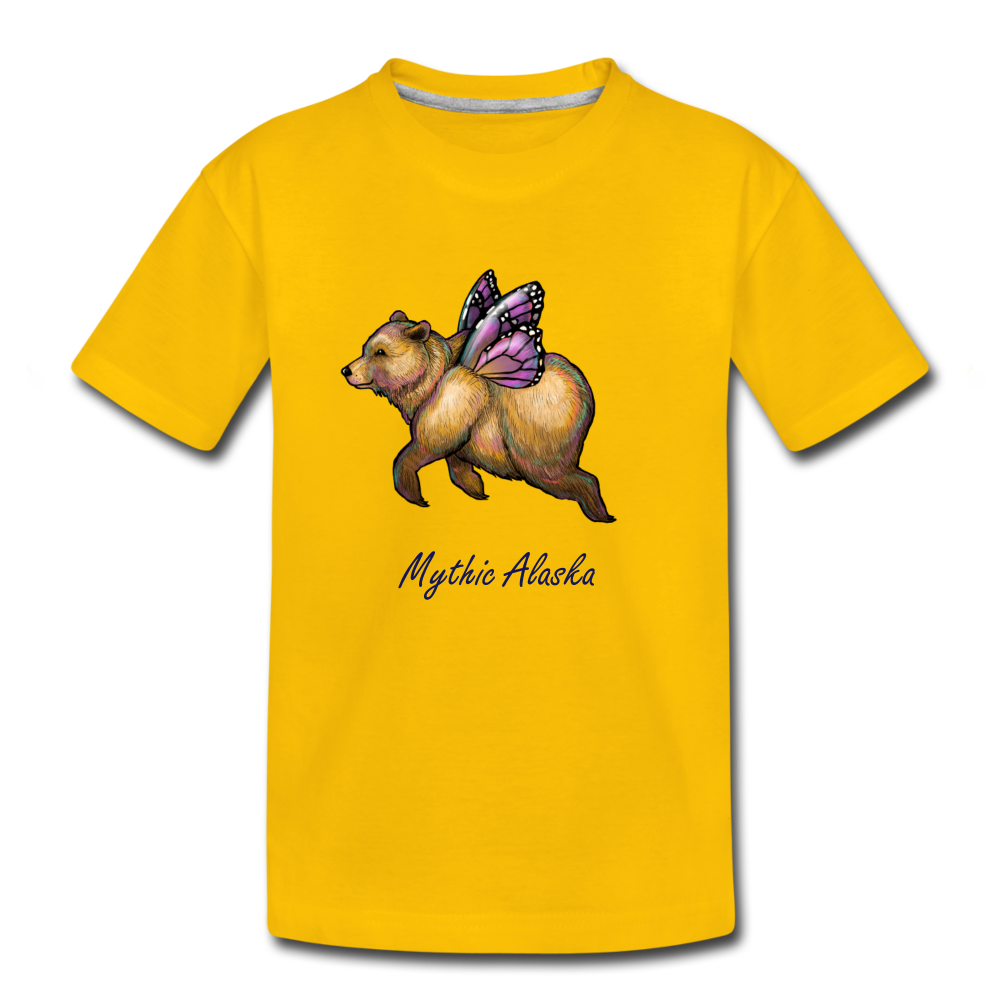 Butterbear - Kids' Premium T-Shirt - sun yellow
