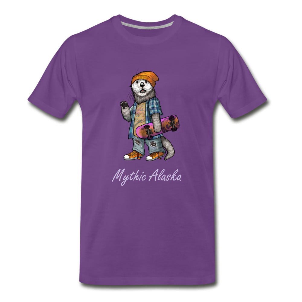 Ollie Otter - Men's Premium T-Shirt - purple