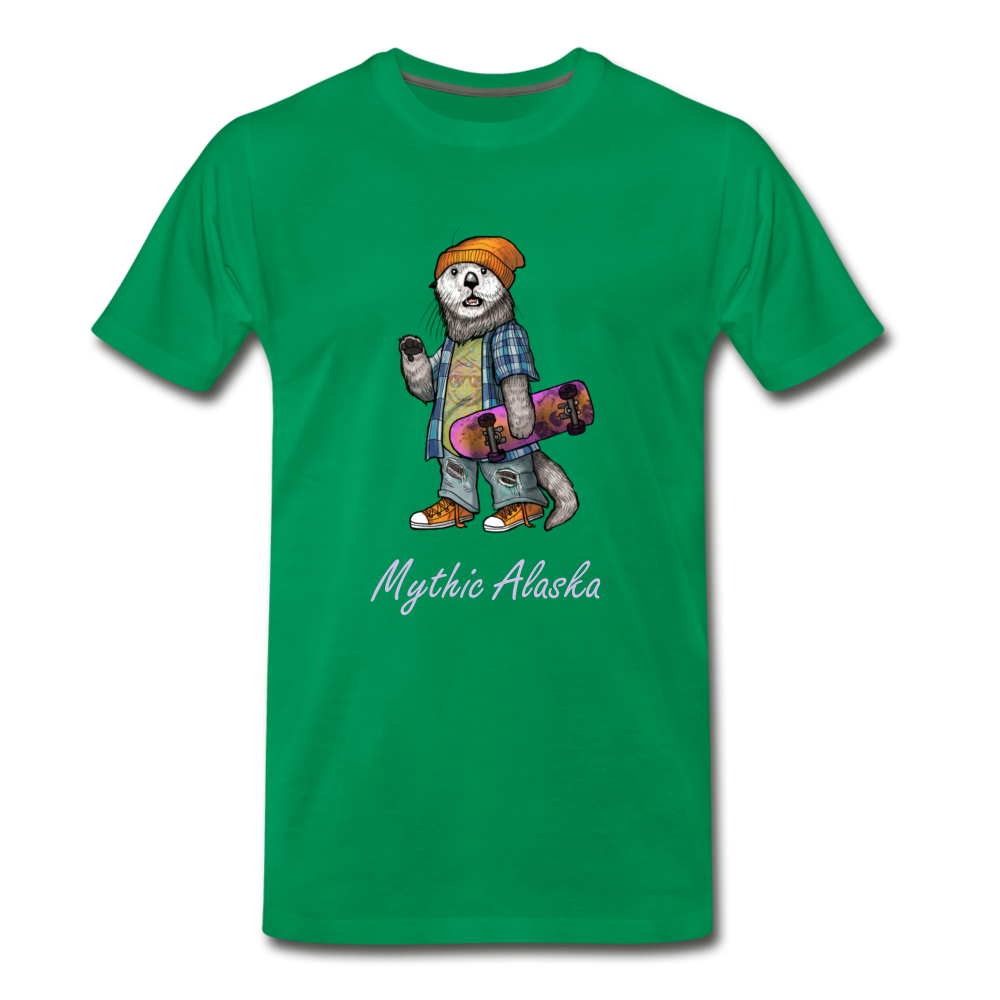 Ollie Otter - Men's Premium T-Shirt - kelly green